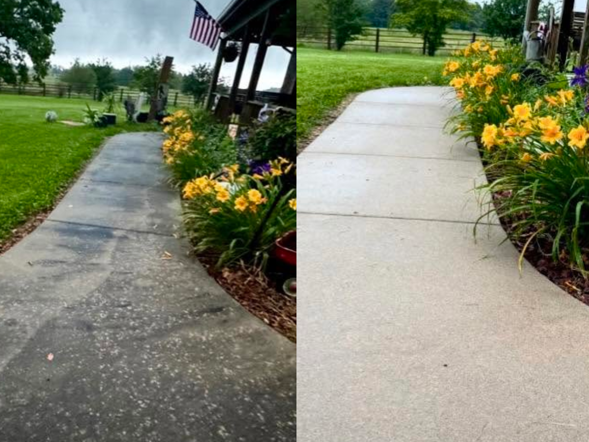 Concrete cleaning