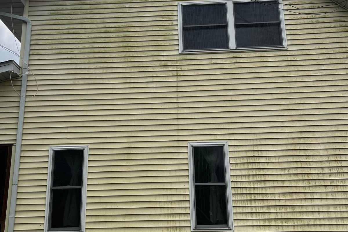 Before pressure washing